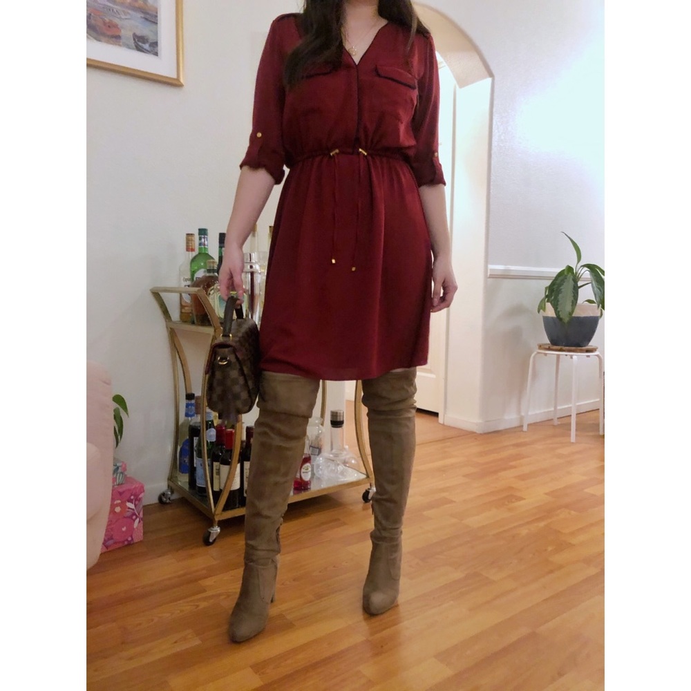 H&M Drawstring Button Dress